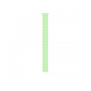 49mm Neon Green Ocean Band Extension - Natural Titanium Finish